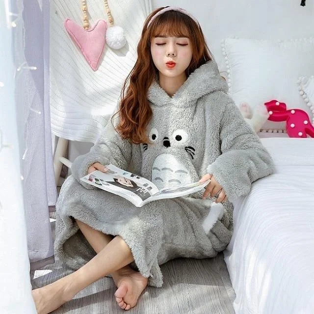 Fuzzy Chinchilla Nightgown