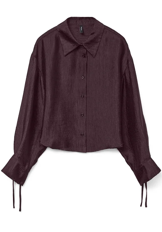 Vero Moda Raquel Textured Shirt, Wine