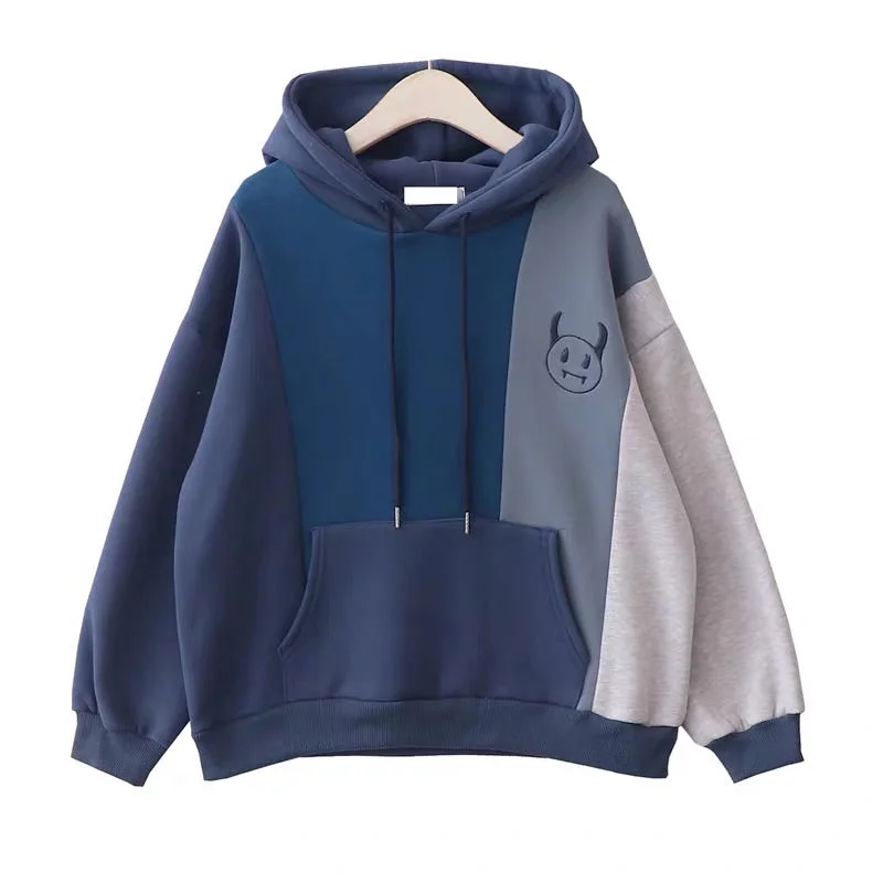 JAPANESE RETRO STITCHING HOODIE