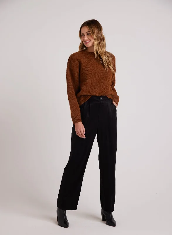 Pleat Front Trouser - Black