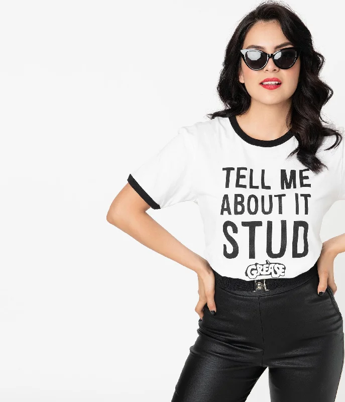 Grease x Unique Vintage Tell Me About It Stud Unisex Tee (XL ONLY)