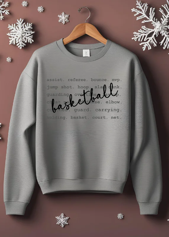 Basketball Words Pullover