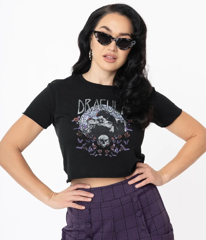 Universal Monsters x Unique Vintage Dracula Crop Tee (XL and 2XL ONLY)