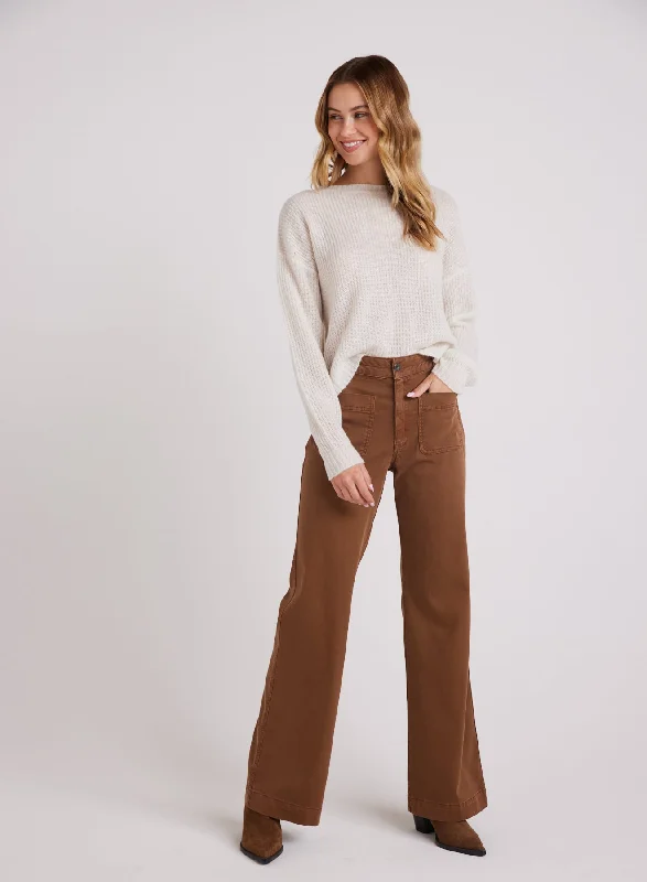 Lola Two Pocket Wide Leg - Spiced Brown