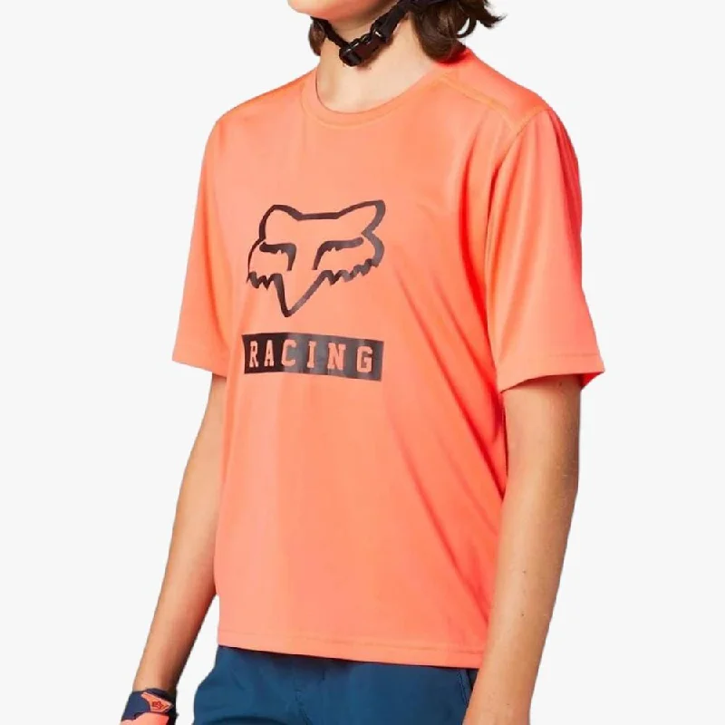 Fox Womens Born & Raised Short Sleeve Crew Tee Flamingo