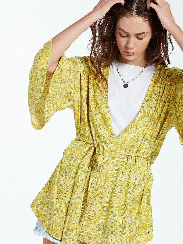 Wanna Have Sun Robe - Lime