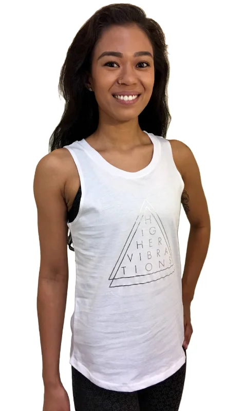 Onzie Nama Tank 370 Higher Vibration White/Silver