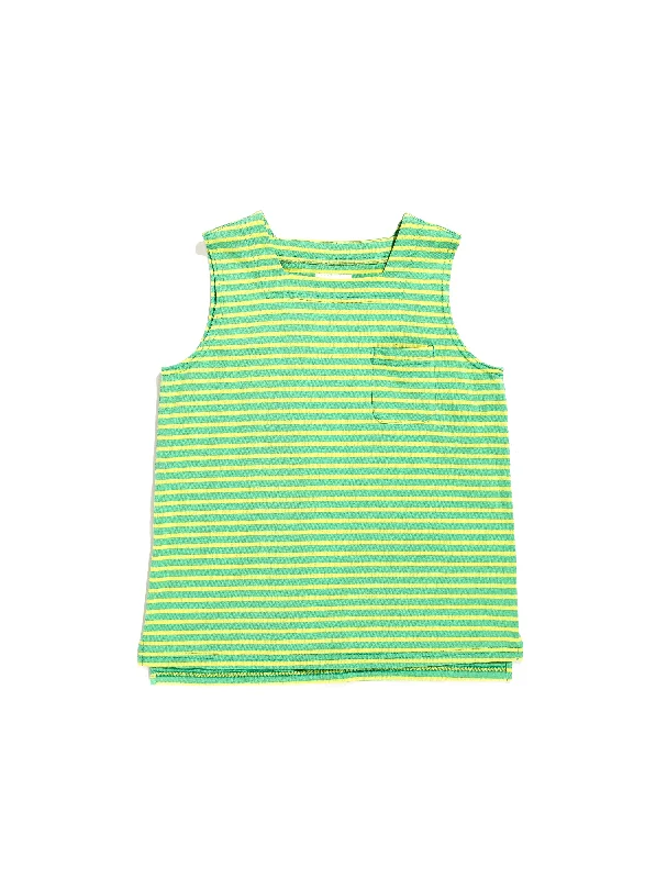 Engineered Garments Square Neck Shirt - Green/Yellow PC Stripe Jersey