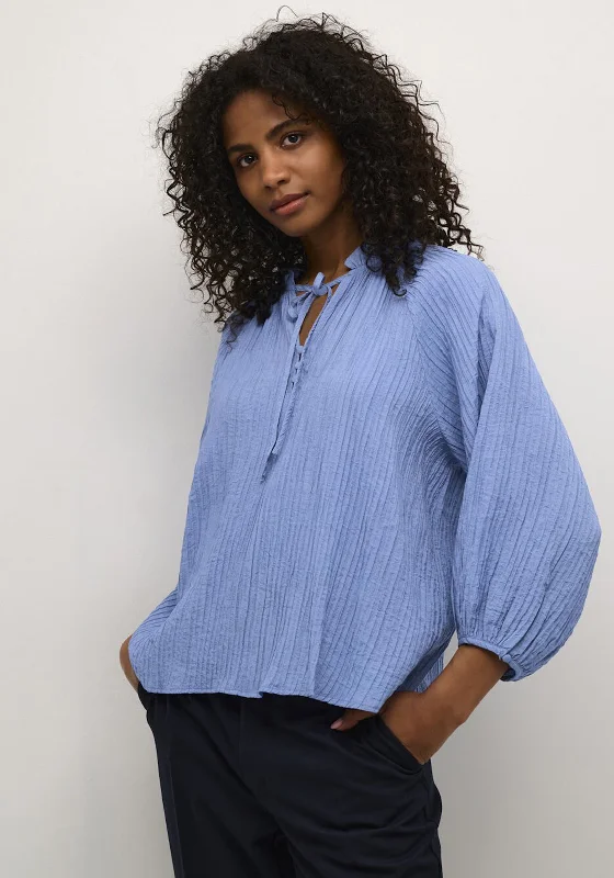 Kaffe Lianna Relaxed Blouse, Blue