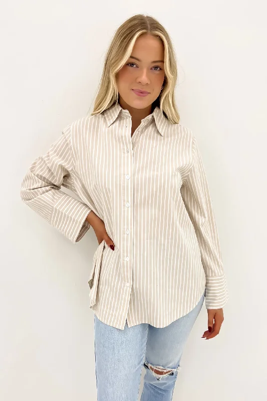 Holiday Oversized Shirt Oatmeal