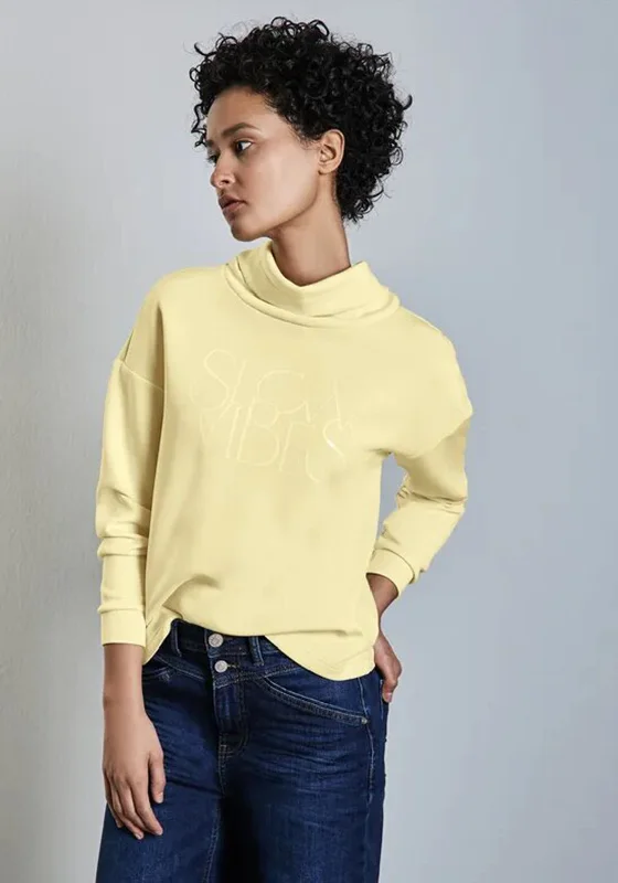 Street One Cowl Neck Top, Yellow