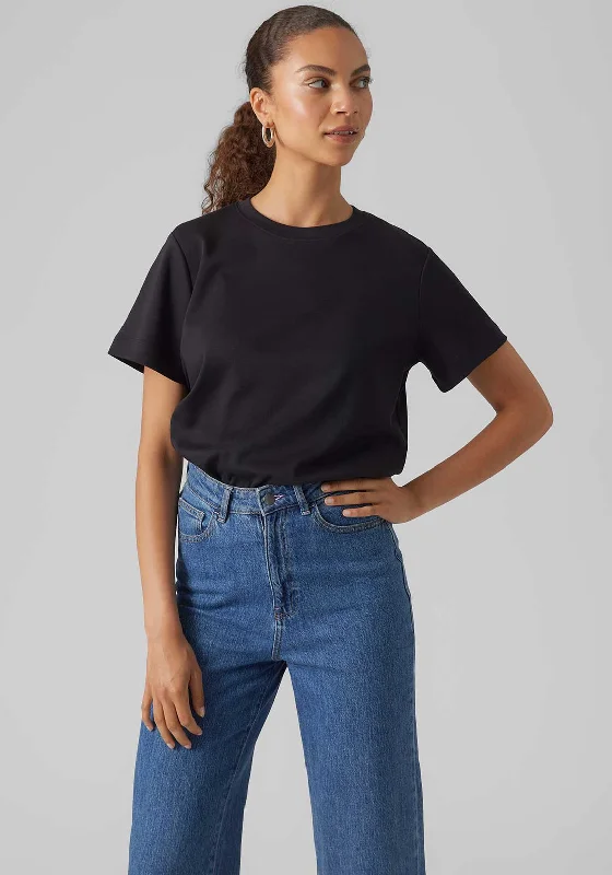 Vero Moda Aware Naima Heavyweight T Shirt, Black