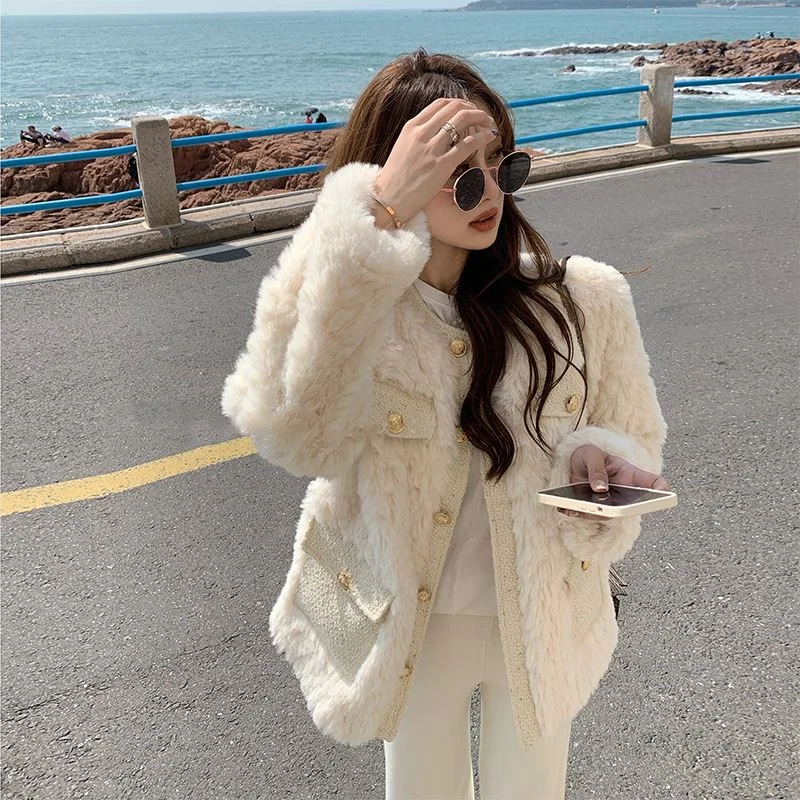 Off-White Plush Coat  PL52652