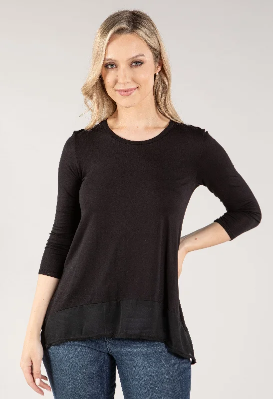 Long Sleeve Trim Top