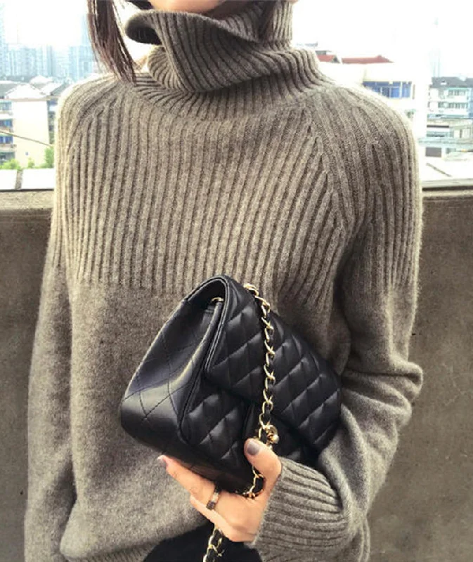 Sweater fashion turtleneck sweater  107