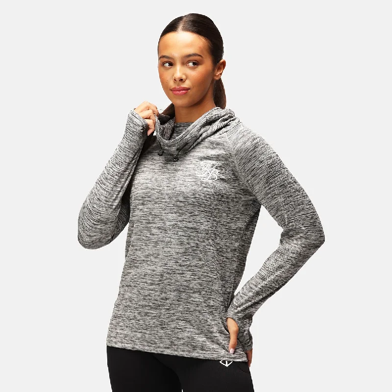 TKB Grey Cowl Neck Hoodie