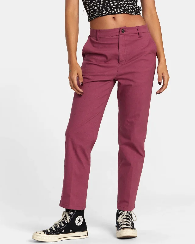 Weekend Stretch Pants - Mulberry