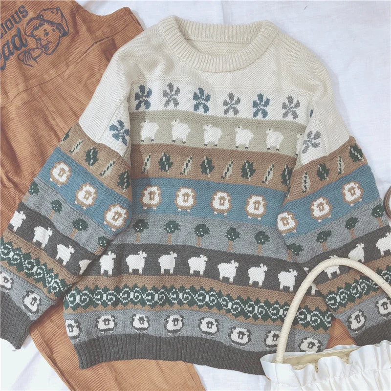 RETRO CUTE SWEATER BY21049