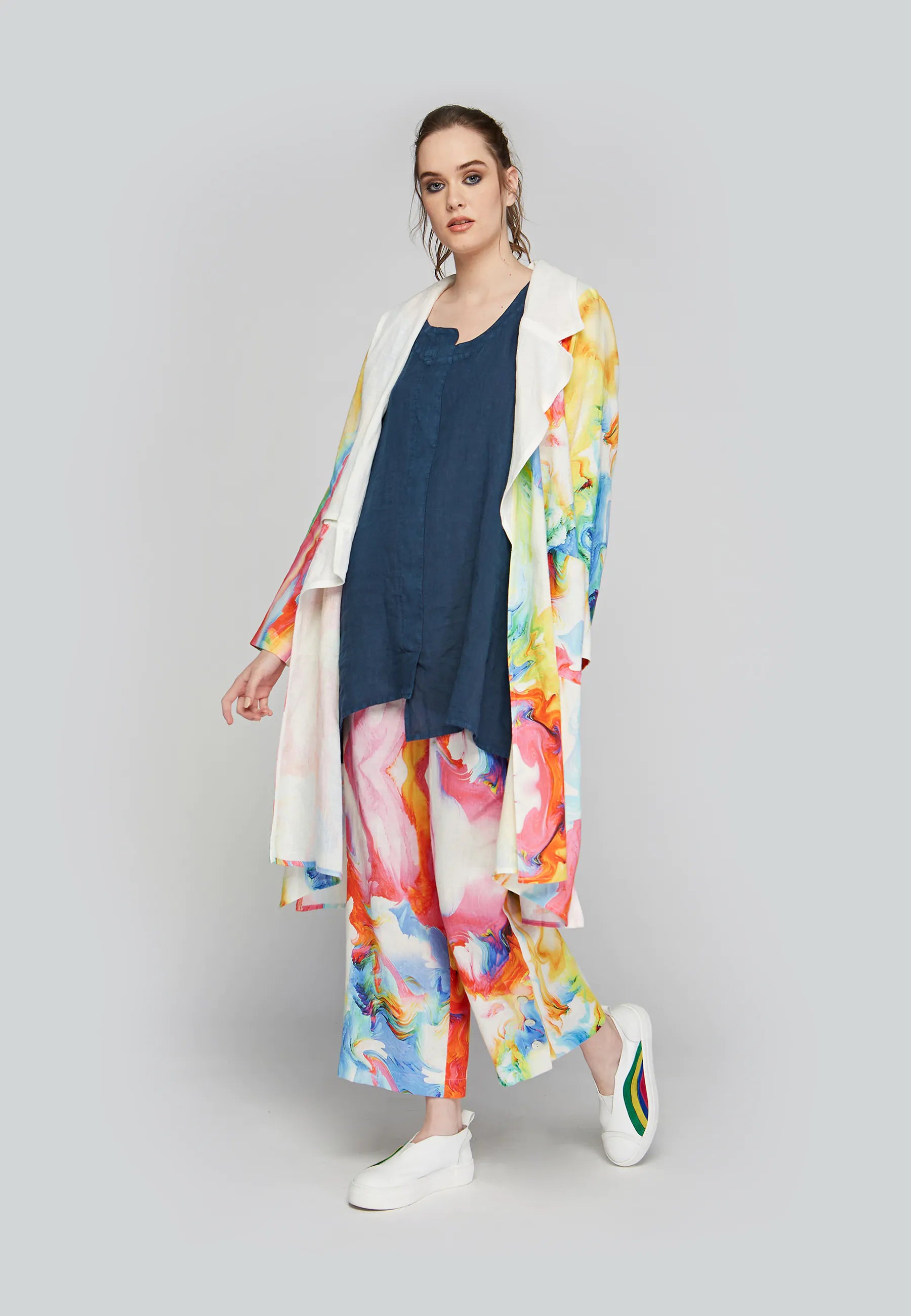 IVY Printed, linen duster