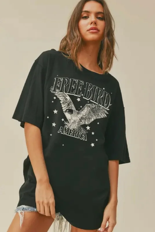 Free Bird Oversized Tee