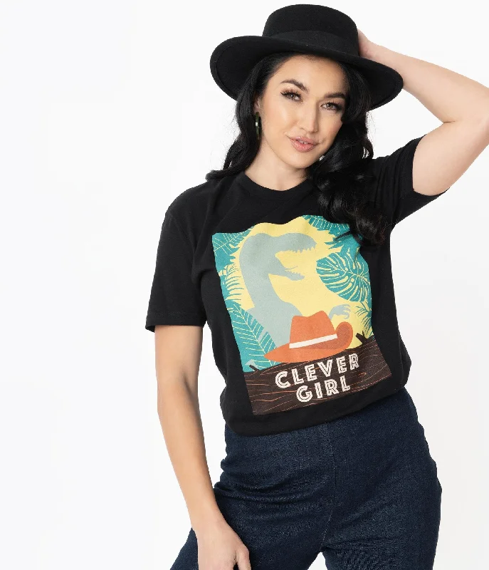 Jurassic Park x Unique Vintage Clever Girl Unisex Tee (S and M ONLY)