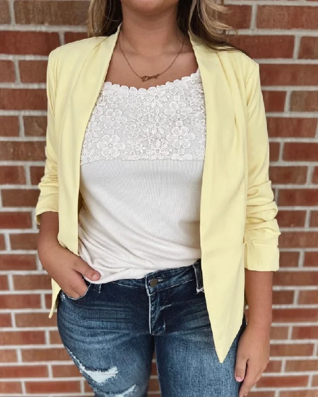 Bright Yellow Blazer