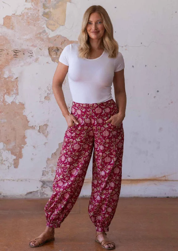 Acapulco Pants Cranberry