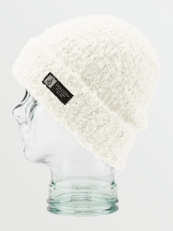 Womens Stone Teddy Beanie - Moonbeam