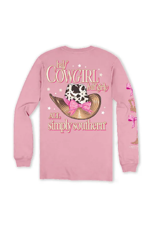 Simply Southern Plus Size Long Sleeve Half Cowgirl Half Girly | EXT-LS-GIRLY-CANDY