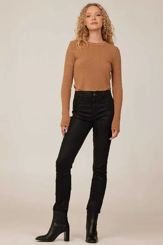 Lennon Luxe Straight Leg Pants - Black