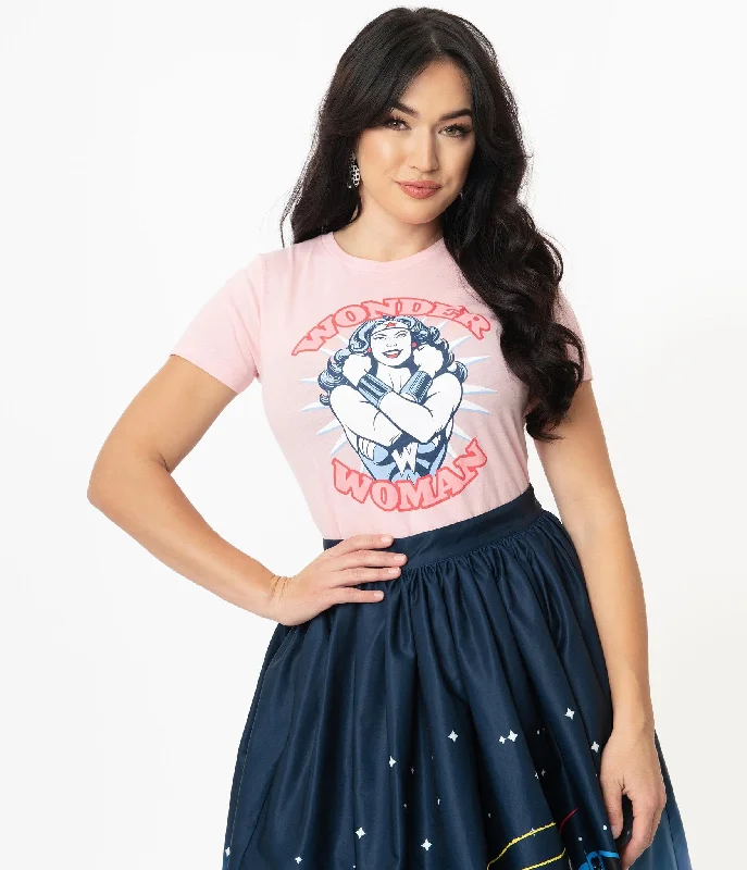 DC Comics x Unique Vintage Wonder Woman Fitted Tee (XS and S ONLY)