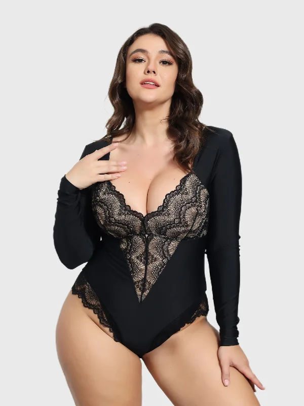 3-in-1 Lacey Shapewear Bodysuit