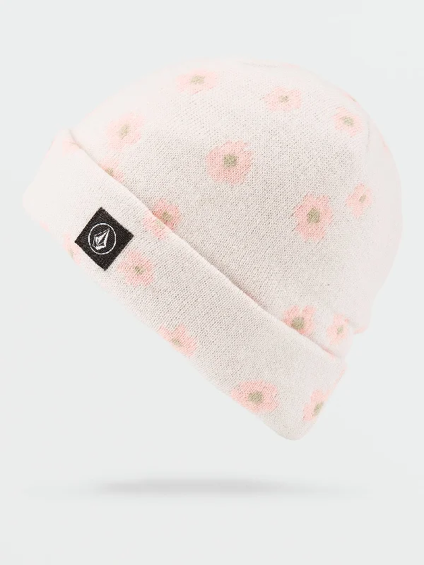 Full Stone Jacquard Beanie - Star White