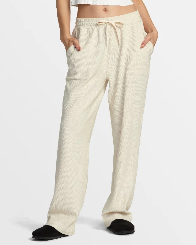 Sofie Waffle Pant - Latte